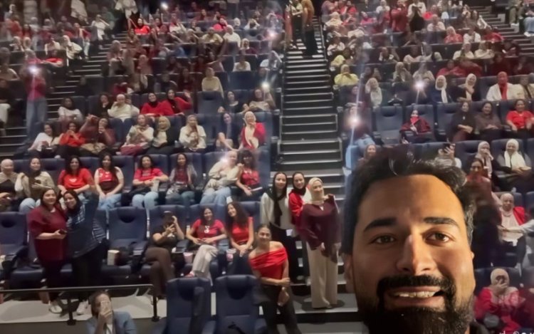مع ألطف الكائنات.. أحمد حاتم يحتفل بـ"ريد فلاج" في عرض خاص للسيدات فقط
