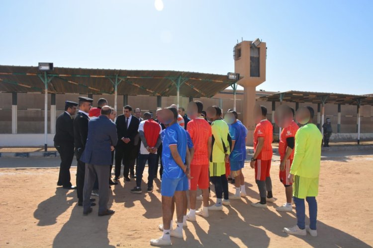 النيابة العامة تُجري تفتيشًا لمركز إصلاح وتأهيل الوادي الجديد (صور)