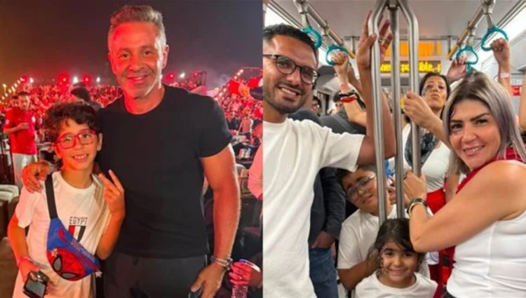 حضور مكثف لنجوم الفن والرياضة في Egyptian Fan Zone