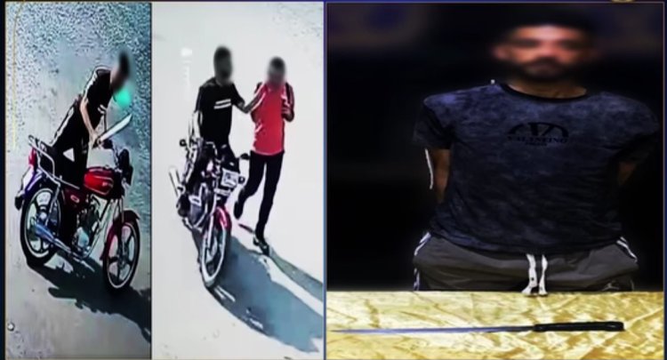القبض على عاطل لمحاولته سرقة هاتف أحد المواطنين بأسلوب الخطف وتهديده بسلاح أبيض