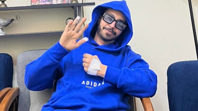 نقل تامر مجدي إلى المستشفى بعد تعرضه لوعكة صحية عقب حفل زفافه