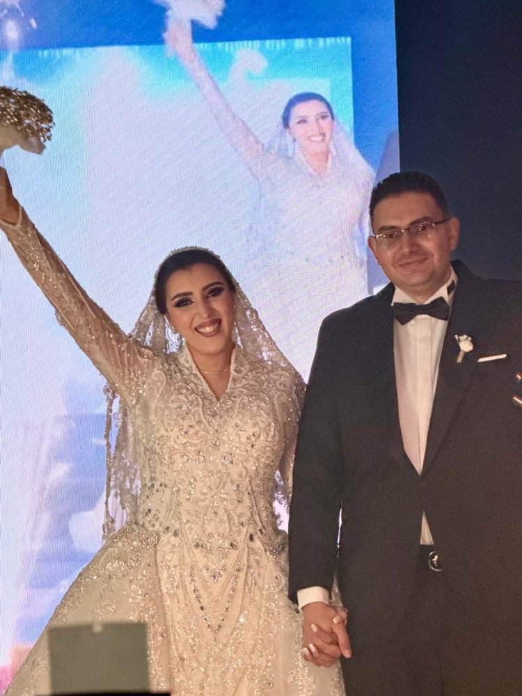 جيانا فاروق البطلة الأولمبية تحتفل بزفافها وسط الأهل والأصدقاء