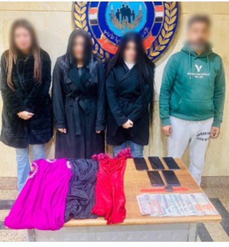 القبض على شاب و3 فتيات لترويجهم ممارسة الأعمال المنافية للآداب بالشيخ زايد