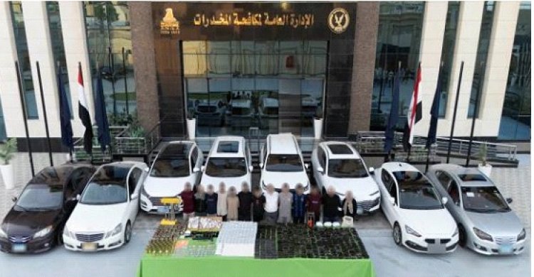 بينهم 7 أجانب …سقوط أخطر تشكيل عصابي لجلب المخدرات بمضبوطات بلغت 127 مليون جنيه 