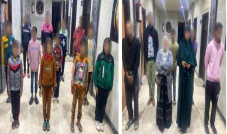 ضبط 11رجل وسيدة استغلوا 17 طفل فى التسول بشوارع القاهرة 
                