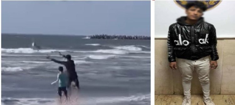 القبض على عامل لقيامه بإلقاء كلب صغير بمياه البحر بدمياط