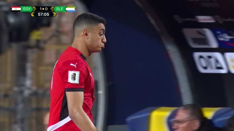 لفظ غير لائق من "مصطفى محمد" بعد تبديله أمام سيراليون