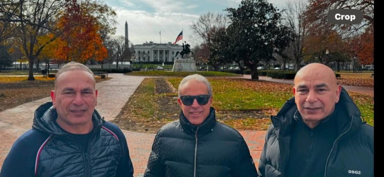 حسام وإبراهيم حسن يظهران أمام البيت الأبيض قبل ساعات من قرعة مونديال 2026