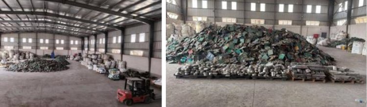 ضبط 325 طن مواد خطرة داخل مصنع بدون ترخيص لإعادة تدوير النفايات الإلكترونية بالشرقية