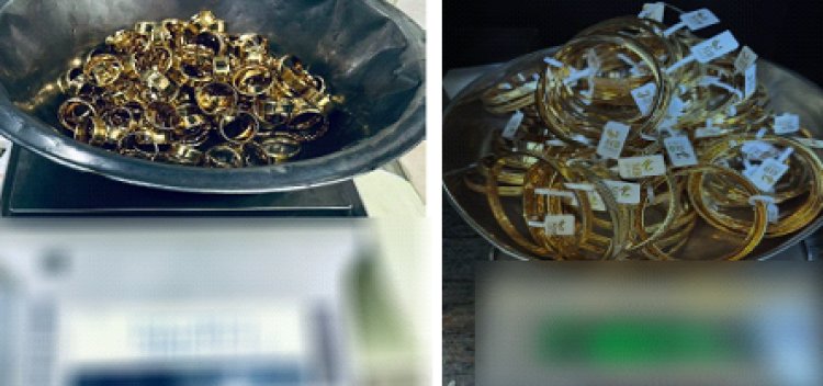 ضبط 4 كيلو ذهب وفضة بدمغات "مطموسة" داخل 6 محلات بالجمالية