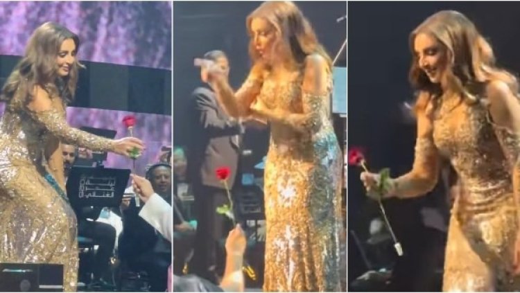 خلال حفلها في الكويت.. أنغام تنصف معجبا بعد مضايقته من «البودي جارد»