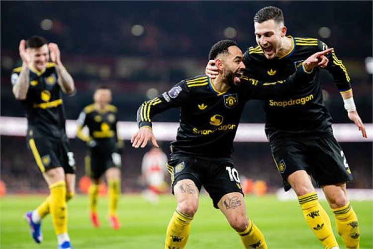 مانشستر يونايتد يخطف فوزا قاتلا أمام آرسنال ويرتقي للمربع الذهبي