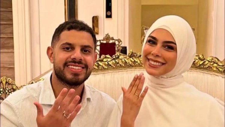 نجل أحمد شوبير يحتفل بخطوبته على النائبة سجى عمرو هندي في أجواء عائلية