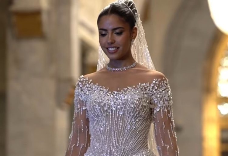 ليلة أسطورية..  فستان زفاف عهد السعدي يخطف الأنظار بتوقيع مرام برهان