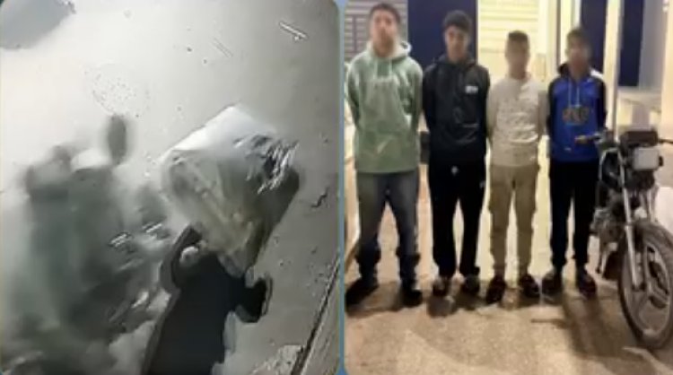 "فيديو الدراجة النارية".. سقوط 4 طلاب تحرشوا بطالبة وسط الشارع في الشرقية