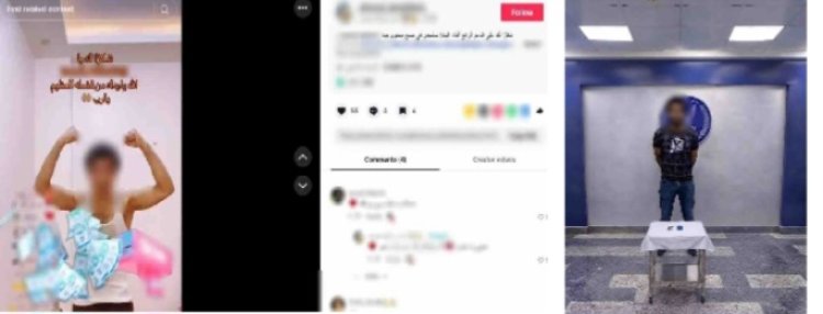 ضبط تيك توكر يستغل البث المباشر للتسول الرقمي ويحث المتابعين على إرسال هدايا مبتذلة