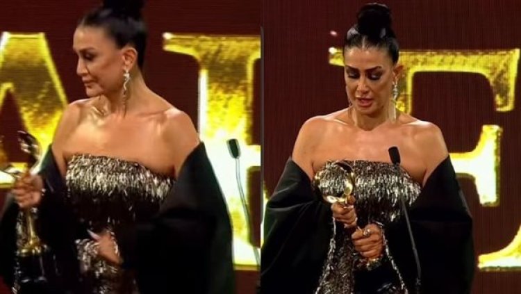 غادة عبد الرازق تبكي أثناء تكريمها في مهرجان ضيافة السينمائي الدولي 2025 وتعبّر عن سعادتها