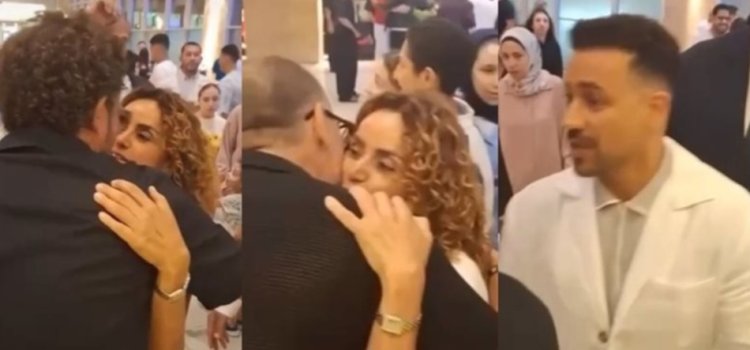 بالأحضان والقبلات.. علا رشدي وأحمد داود يستقبلان نجوم الفن في العرض الخاص لـ «إذما»