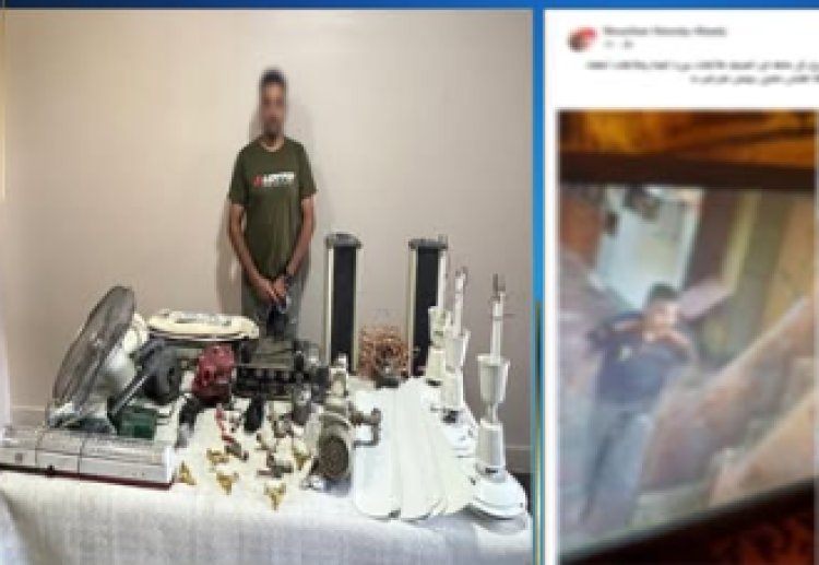 "مراوح الجامع"..القبض على لص سرق مسجد بالإسماعيلية 