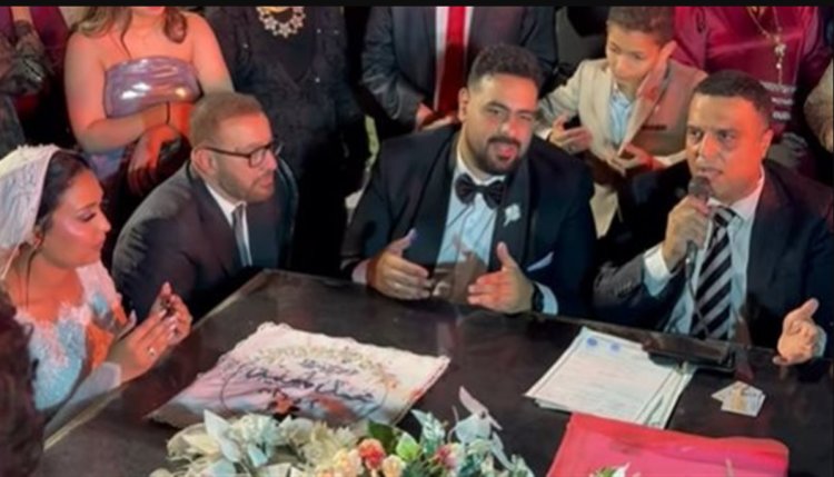 أحمد السقا يشهد عقد قران محمد محسن في حفل عائلي بسيط