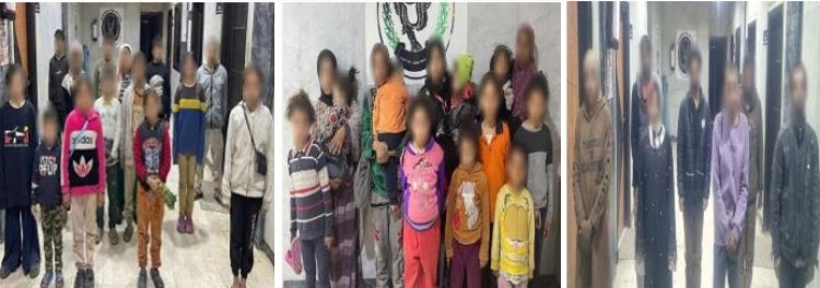 أمن الرعاية يضبط 12 متهماً استغلوا 26 طفلاً في أعمال التسول بالقاهرة والجيزة