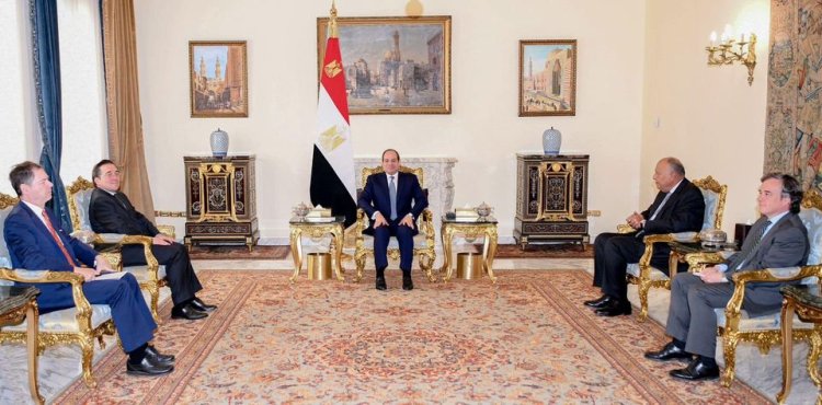الرئيس السيسي يستقبل وزير الخارجية الإسباني بحضور سامح شكري