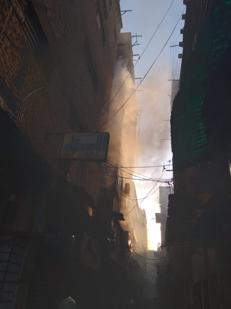 السيطرة على حريق درب آية بالموسكي 