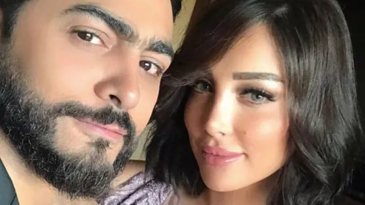 بسمة بوسيل تنعى والد تامر حسني برسالة مؤثرة