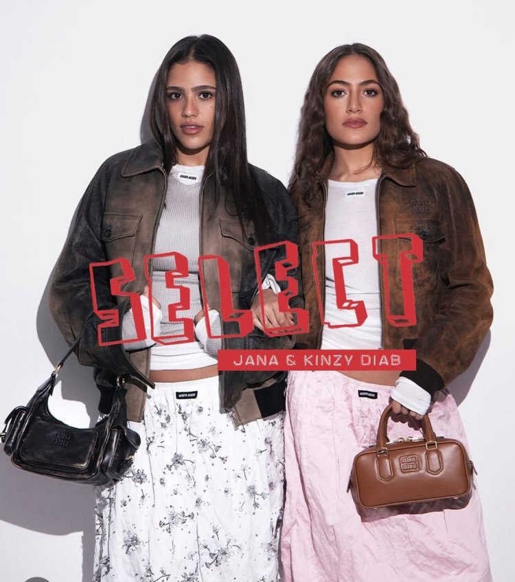 ماركة miu miu  الإيطالية تختار  ابنتى عمرو دياب جنا و كنزى لعرض منتجاتهما فى دبى