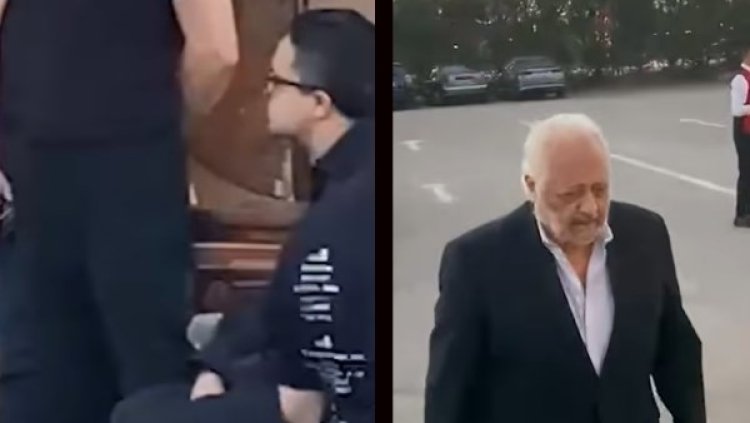 نجوم الفن يساندون مصطفى العوضي في عزاء والده بمسجد الشرطة